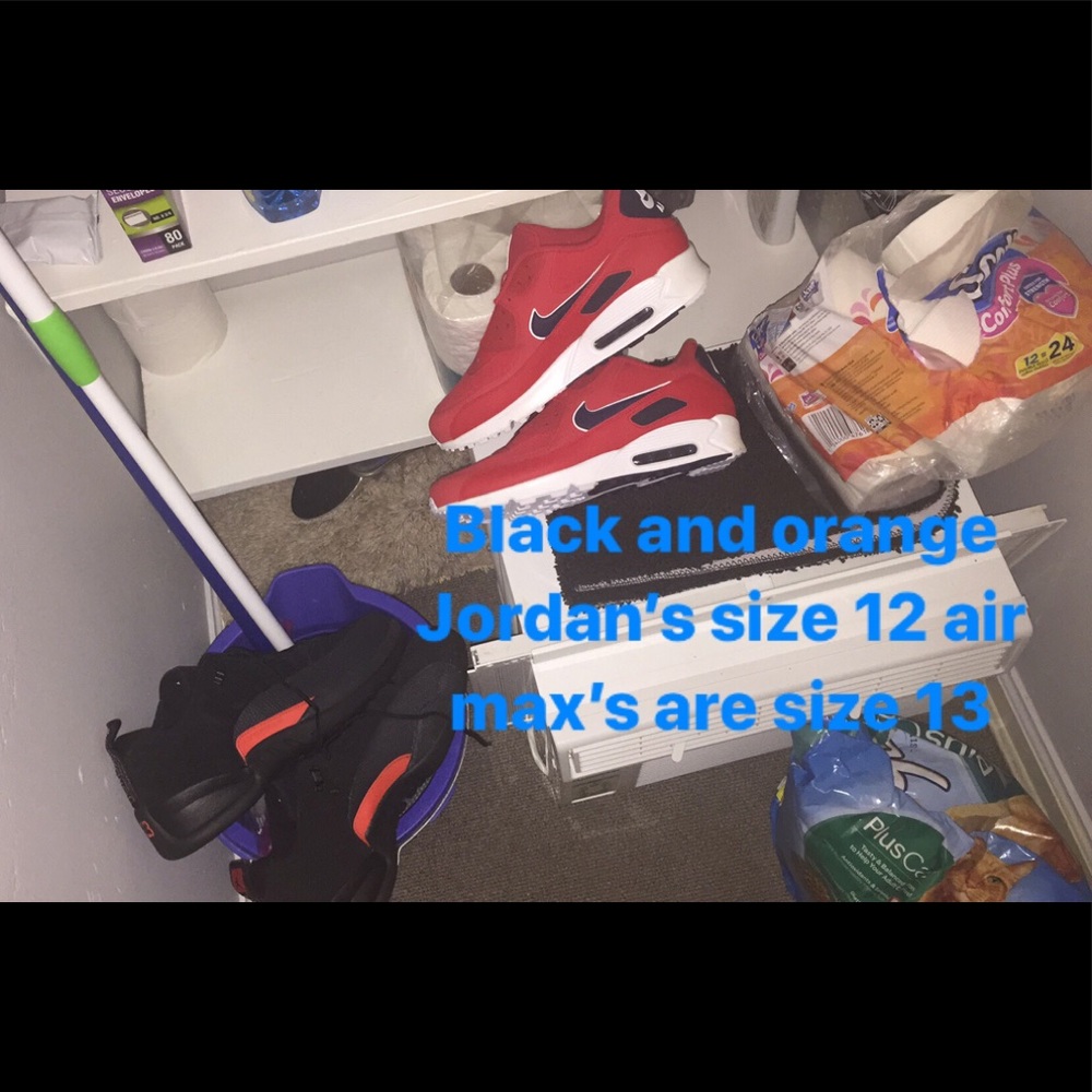 Jordan shoes and sandals and air max’s